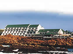 The Point Hotel is built right on the rocks above a huge natural rock pool