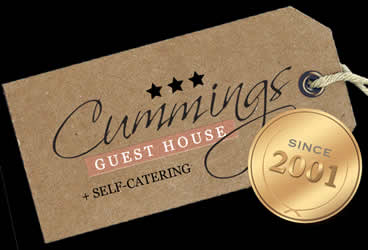 Cummings Guest House in Wellington for B&B and Self Catering 3 star accommodation